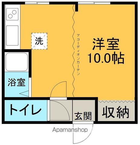 サニーハウス(ワンルーム/2階)の間取り写真