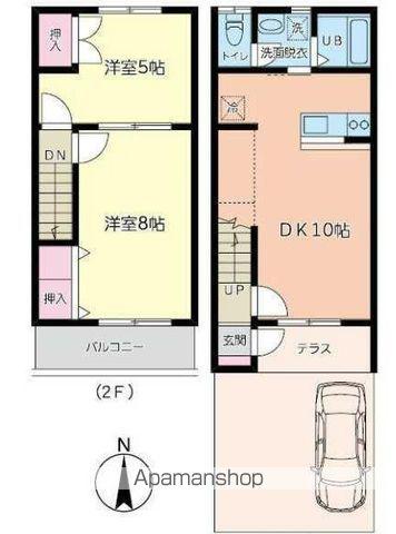 パークテラス北小岩(2DK)の間取り写真