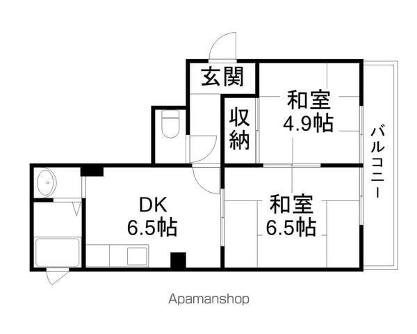 BUYKING2(2DK/2階)の間取り写真