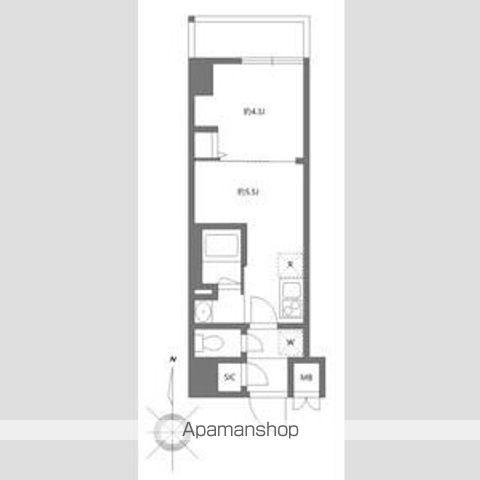 ハーモニーレジデンスグローバルキャピタル(1DK/5階)の間取り写真