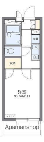 レオパレス稲葉山 彦八(1K/1階)の間取り写真