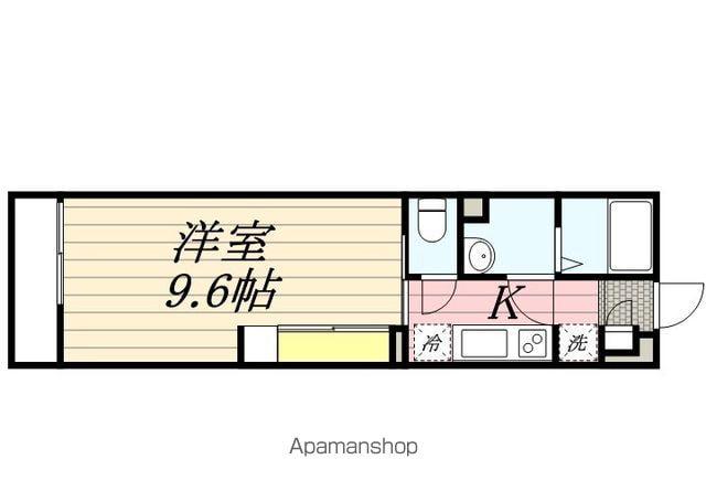 リブリジュネス2(1K/2階)の間取り写真