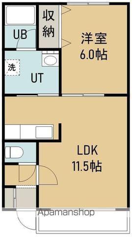 ハイツふきのとうNO.7(1LDK/1階)の間取り写真