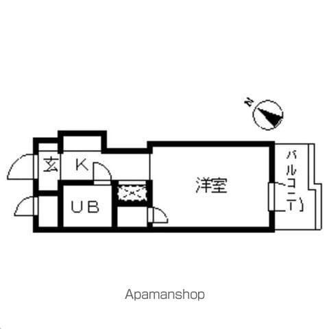 TOP金町(ワンルーム/5階)の間取り写真