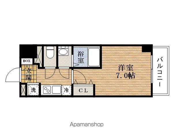 ESLEAD 大手前(1K/11階)の間取り写真