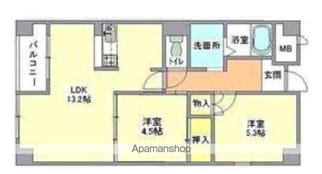 セントポーリアⅡ(2LDK/2階)の間取り写真
