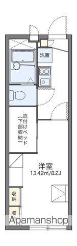 レオパレスエクセル元山 III 1階階 間取り