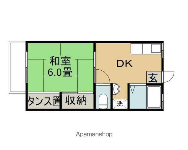 サンシティ武田NO1(1DK/2階)の間取り写真