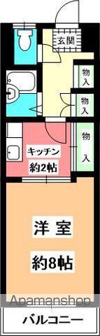 第2マンションふじ(ワンルーム/4階)の間取り写真