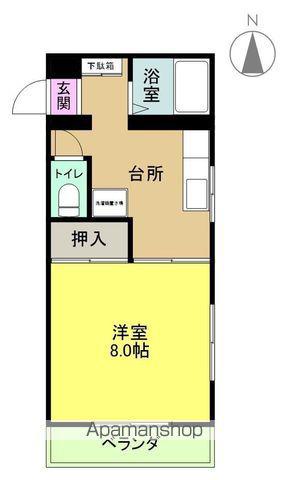 新川マンション(1DK/1階)の間取り写真