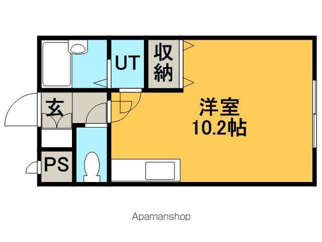 リバティ前田(1K/2階)の間取り写真