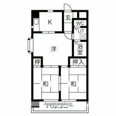 アルトーレ(3K/4階)の間取り写真