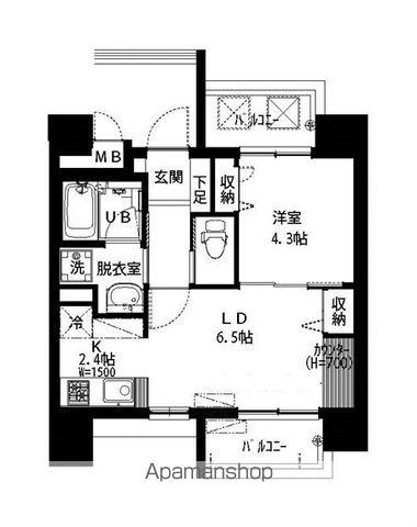ブランシュール北町 8階階 間取り