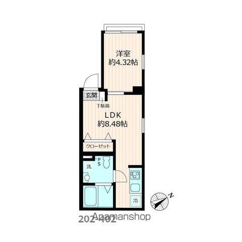 DK池袋(1LDK/3階)の間取り写真