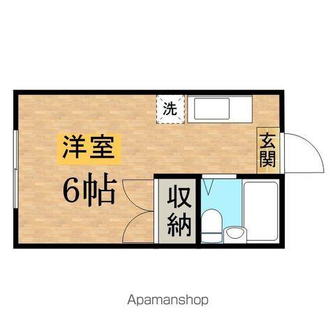 南野ハイツ1(ワンルーム/2階)の間取り写真