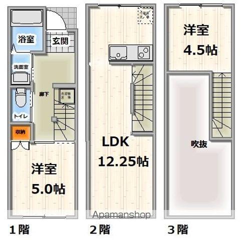 バークレープレイス(1SLDK/1階)の間取り写真