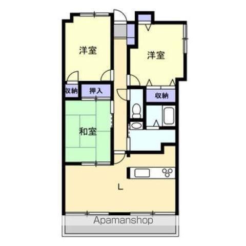 アルファステイツ屋島Ⅱ(3LDK/4階)の間取り写真