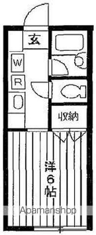 メゾン宮下(1K/2階)の間取り写真