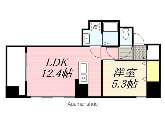 ビッグタワー大通公園(1LDK/24階)の間取り写真