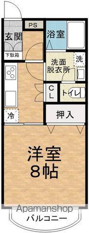 レジデンスヤマシチ C(1K/2階)の間取り写真