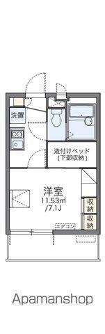 レオパレスHOPE京坪(1K/1階)の間取り写真
