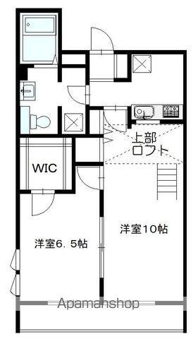 ティエヌオアシス(1LDK/2階)の間取り写真
