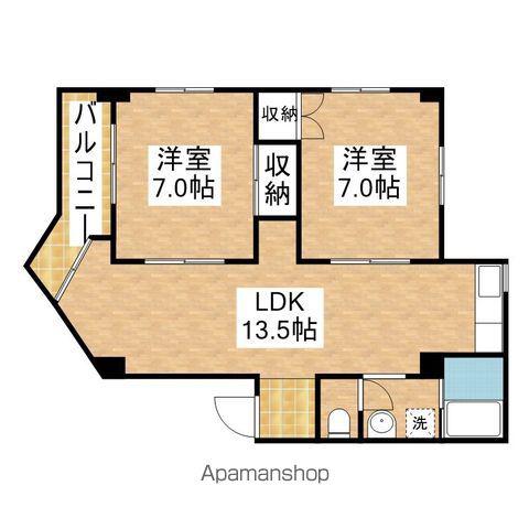 ST PLAZA ARAHATA(2LDK/4階)の間取り写真