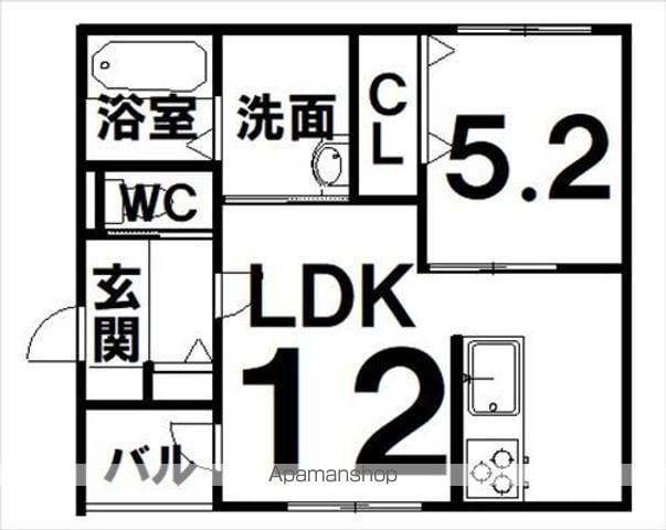 VIOLA(1LDK/3階)の間取り写真