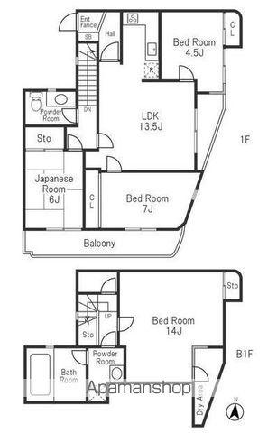 エトワール天沼(3SLDK/1階)の間取り写真