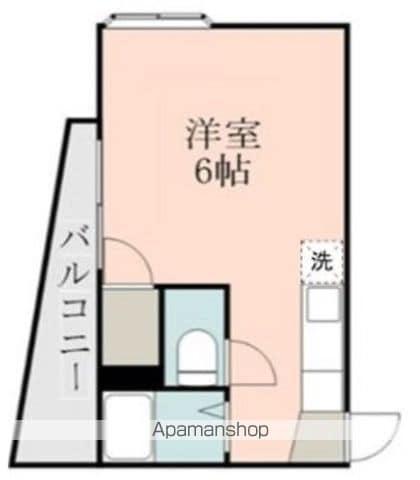 アビターレ下荒田Ⅰ(ワンルーム/2階)の間取り写真