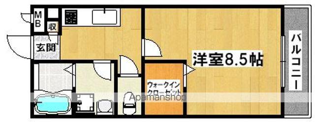 WISTERIA PLACE(1K/3階)の間取り写真