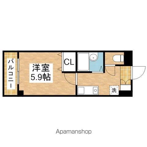 びいⅠ千種(1K/7階)の間取り写真