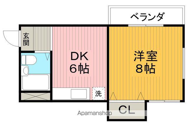 ベストレジデンス蛍池(1DK/1階)の間取り写真