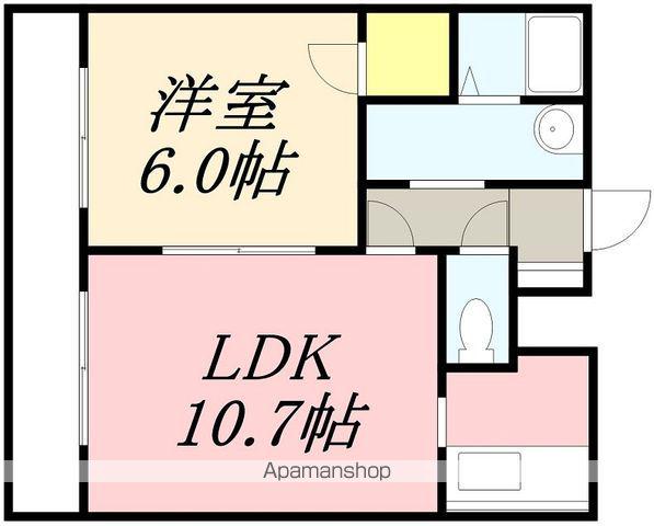 BRILLER五稜郭(1LDK/1階)の間取り写真