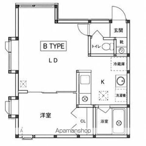 札幌市南北線 真駒内駅 バス乗車時間：12分 藻南小学校バス停で下車 徒歩5分 2階建 築20年(1LDK/1階)の間取り写真