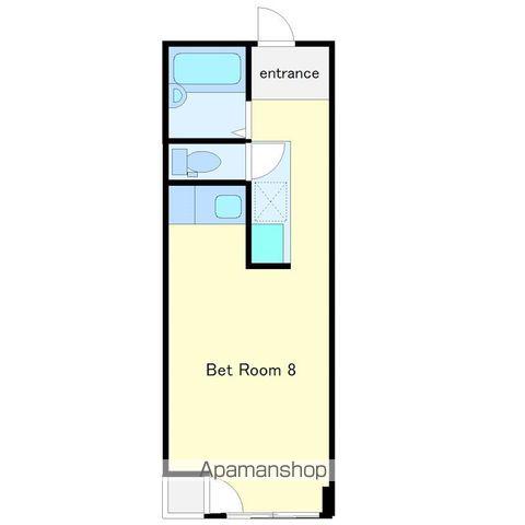 ハイツ横浜(ワンルーム/7階)の間取り写真