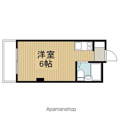 落合コーポ(ワンルーム/3階)の間取り写真