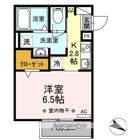 フリオーソ(1K/2階)の間取り写真