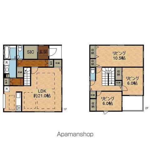 東海道本線 南草津駅 徒歩18分 2階建 築10年(3LDK)の間取り写真