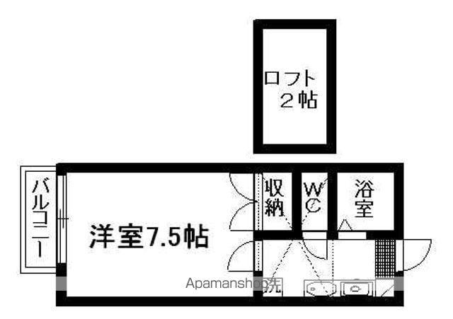 サイレンスホーム(1K/1階)の間取り写真