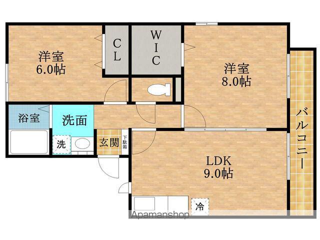 ロイヤルスクエアあむ2(3DK/3階)の間取り写真
