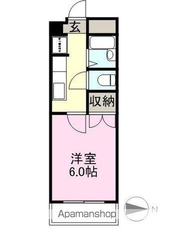 ゴールデンハイツ(1K/3階)の間取り写真