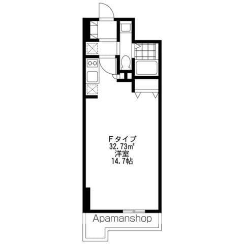 SIDEONE(ワンルーム/7階)の間取り写真