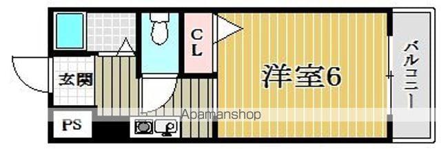 メゾンドールバンブーグラス(1K/3階)の間取り写真