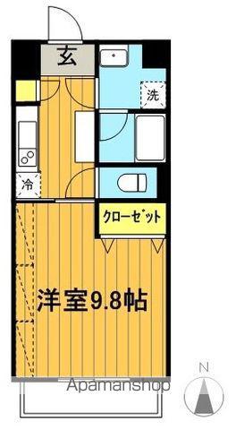 エクセラ麓山(1K/5階)の間取り写真
