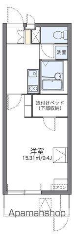 レオパレスリブェール(1K/1階)の間取り写真