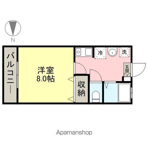 サンローゼ(1K/2階)の間取り写真