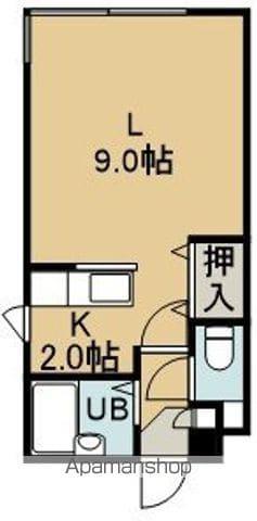 ノースコート深堀Ⅰ(1K/3階)の間取り写真