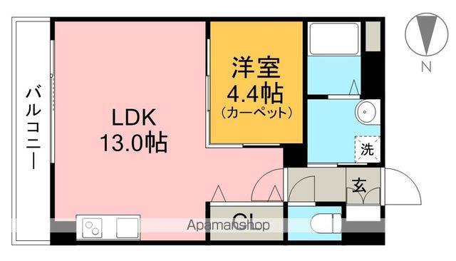 トロイメライ(1LDK/2階)の間取り写真