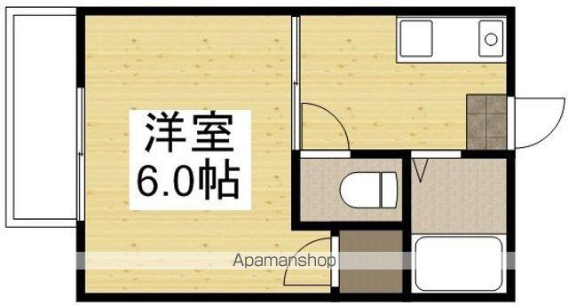 コーポハピネス(1K/1階)の間取り写真